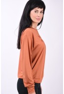 Women Blouse Adpt Adptgms Eva Crew Neck Amber Brown